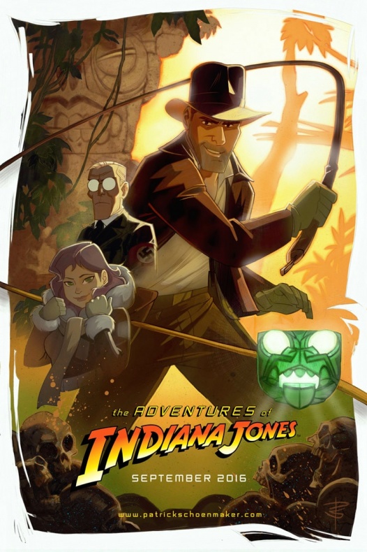 Teaser póster de 'Las aventuras de Indiana Jones'