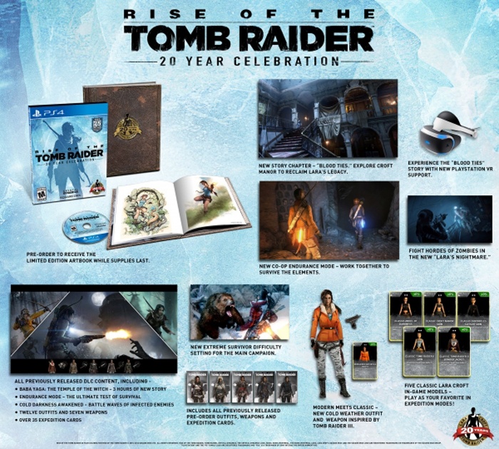 Nuevo vídeo sobre el contenido de 'Rise of the Tomb Raider: 20 Year Celebration' 1 tomb-raider-features