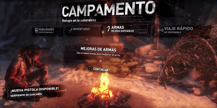 Rise of the Tomb Raider campamento