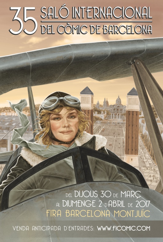Se presenta el cartel del '35 Salón Internacional del Cómic de Barcelona' 2 35 Salón del Cómic de Barcelona, comic, Ficomic, Jaime Calderon, Kin Jung Gi, Nintendo, TBO, Will Eisner