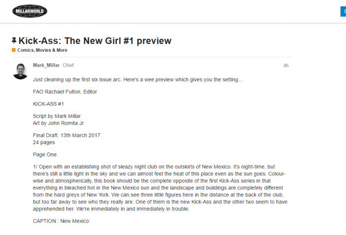 La nueva serie de Kick-Ass vuelve en septiembre 1 John Romita Jr., Kick-Ass, Mark Millar