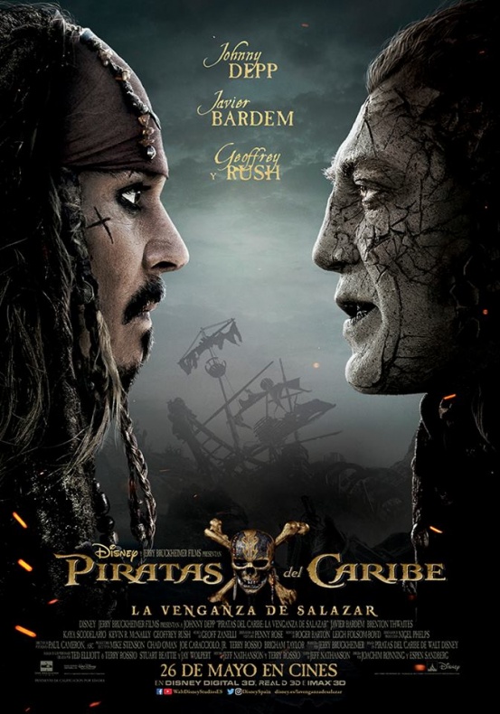 Disney lanza un nuevo vídeo de 'Piratas del Caribe: La venganza de Salazar' 1 Piratas del Caribe póster