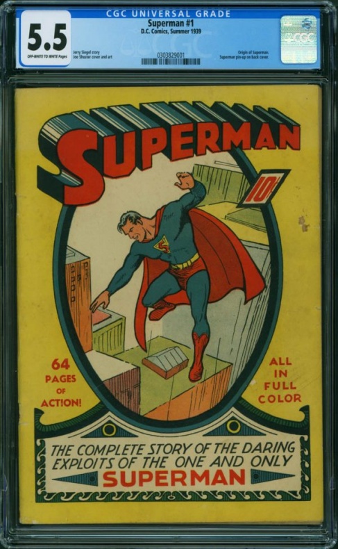 Un primer número de 'Superman' se vende por más de medio millón de dólares 1 Superman núm. 1 - CGC 5.5