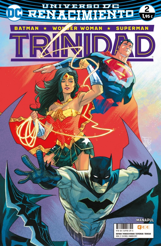 Batman, DC, Francis Manapul, Rebirth, Renacimiento, Superman, Trinidad, Trinity, Wonder Woman