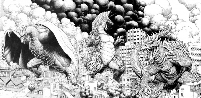 Arthur Adams, Frank Miller, Godzilla, Héroes Cómic Con Madrid, JG Jones, Madrid, Paul Renaud