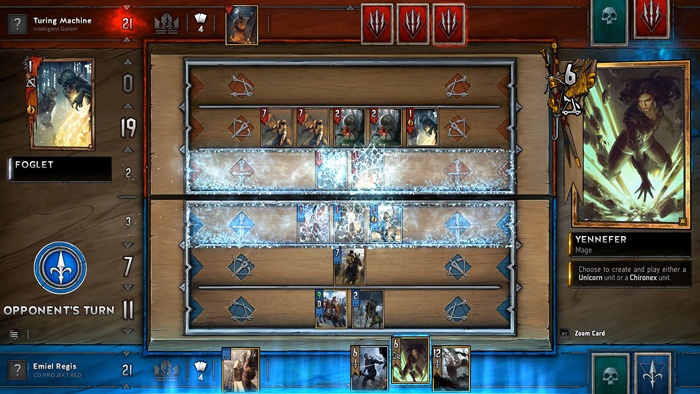 Anunciada la beta abierta de 'GWENT: The Witcher Card Game' 1 Gwent tablero