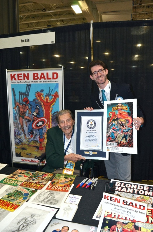 Otorgan a Ken Bald el Guiness al artista de portada más antiguo 2 Guiness World Records, Ken Bald, Marvel