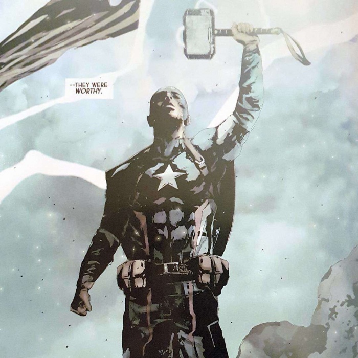 Andrea Sorrentino, Capitán América, Jason Aaron, Marvel, Mjolnir, Nick Spencer, Secret Empire, Thor