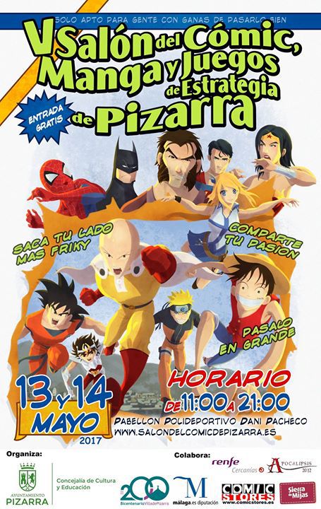 El V Salón del Cómic de Pizarra (Málaga) presenta sus actividades 1 Salon comic Pizarra