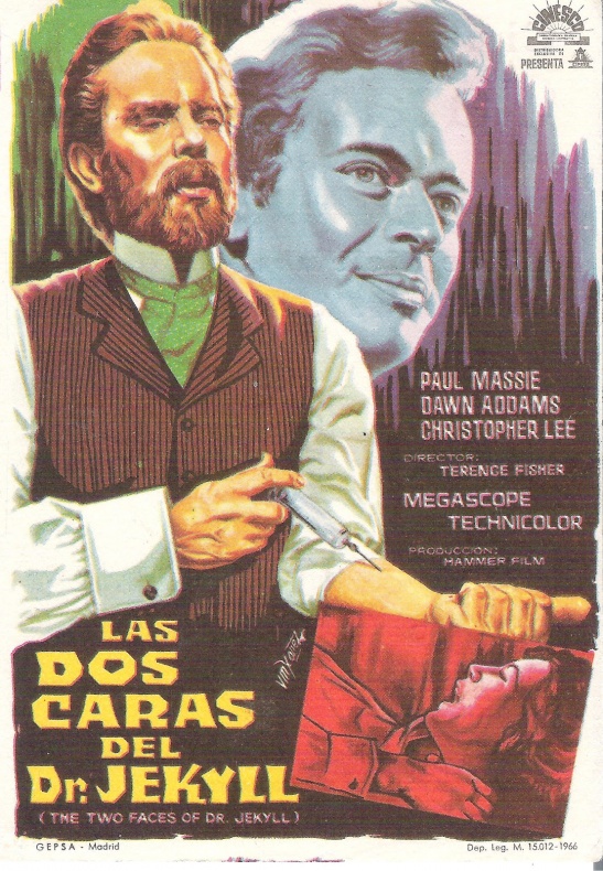 El Videoclub: Las dos caras del doctor Jekyll 1 Las dos caras del doctor Jekyll, Paul Massie, Terence Fisher