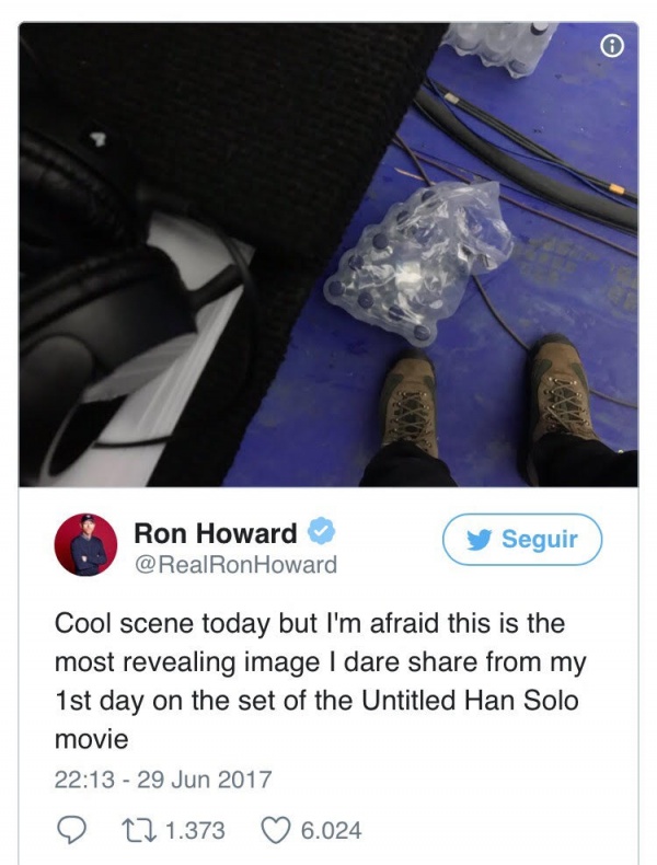 Primer día de rodaje de Ron Howard en el set de 'Han Solo' 2 Ron 1