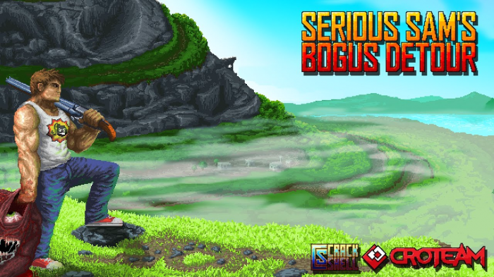 Devolver Digital presenta en el E3 2017 sus próximos videojuegos 11 'Serious Sam Bogus Detour' un juego arcade y con vista cenital de Devolver Digital