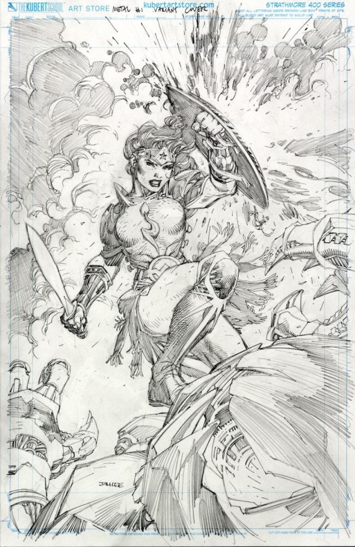 Jim Lee muestra su portada alternativa de 'Dark Nights: Metal' #1 2 Batman, Dark Nights: Metal, DC, Greg Capullo, Jim Lee, Scott Snyder, Wonder Woman