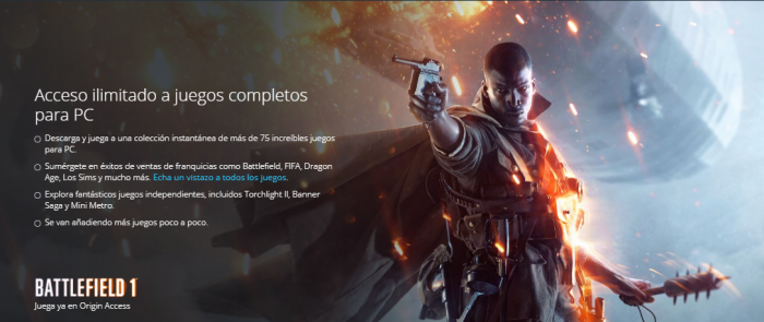 'Battlefield 1' ya se encuentra disponible para los suscriptores de EA y Origin Access (1)