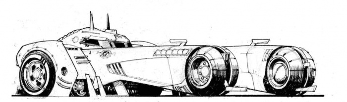 Primer vistazo al nuevo Batmóvil del cómic 'Batman: White Knight' 1 batman white knight batmobile 2