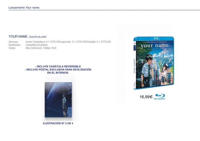Selecta Visión anuncia las ediciones de 'Your name' 4 Edición Bluray Your Name Selecta Visión