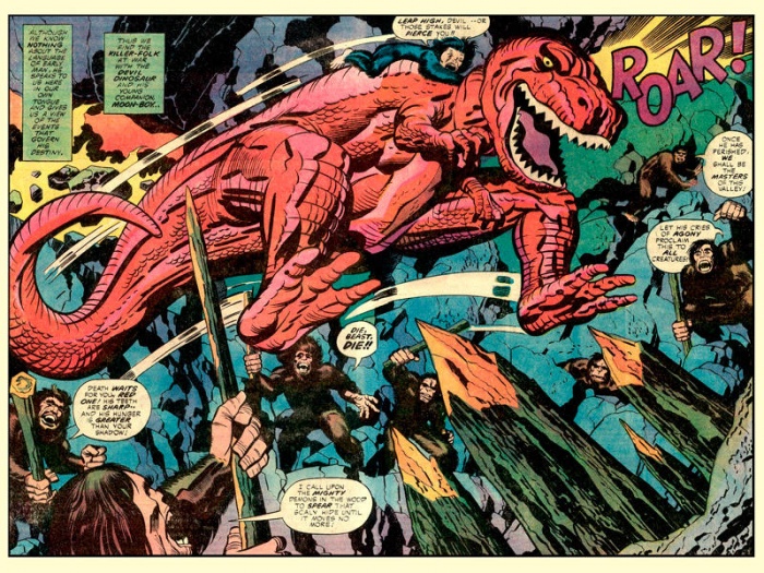 Reseña de 'King-Size Kirby', editado por Panini Cómics 5 Dinosaurio Diabólico Kirby
