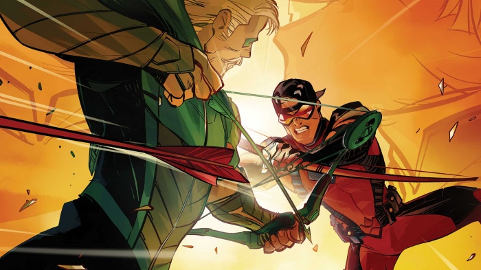 Oliver Queen Green Arrow y Roy Harper Red Arrow