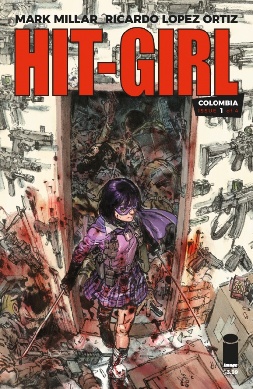Portada 'Hit-Girl: Colombia' #1 por Kim Jung Gi