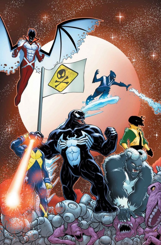 Los simbiontes se unen a los X-Men Blue en 'Poison X' 2 Arthur Adams, Cullen Bunn, Iban Coello, Marvel, Poison, Veneno, Venomverse, X-Men Blue