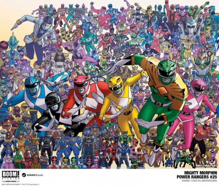 Los Power Rangers celebran su 25 aniversario con un cómic crossover 2 Mighty Morphin Power Rangers #25 (2)