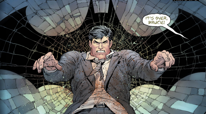 Bruce Wayne golpeado