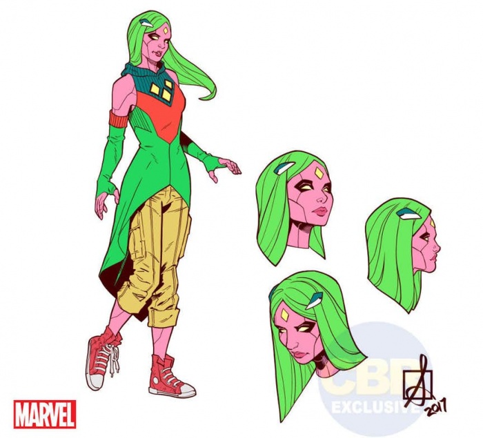 Primer vistazo al nuevo look de Viv Visión en 'Campeones' 2 Campeones, Jim Zub, Marvel Comics, Sean Izaakse