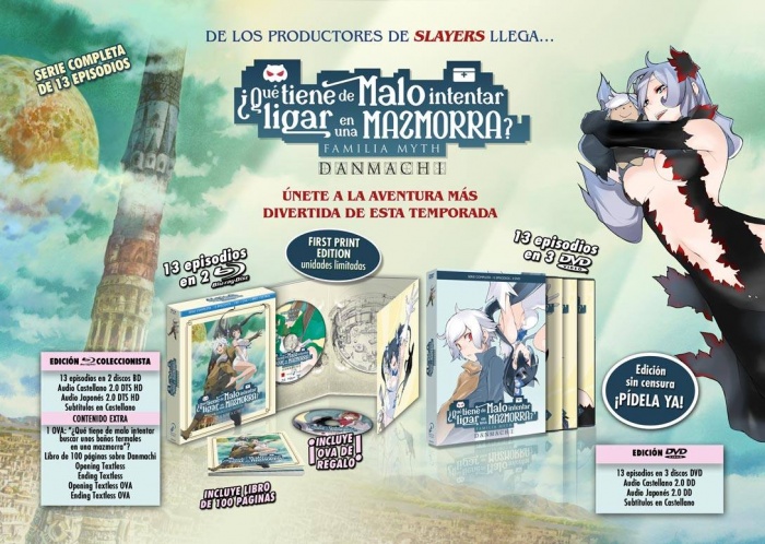 Reseña de 'Danmachi: ¿Qué tiene de malo intentar ligar en una mazmorra?' 6 Danmachi, Fujino Ômori, J.C. Staff, Selecta Vision