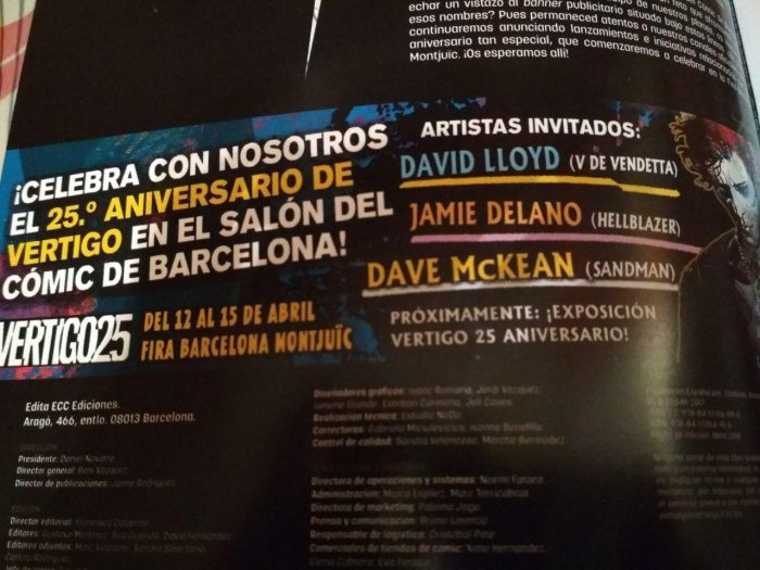 David Lloyd, Jamie Delano y Dave McKean, invitados de ECC para el 36 Salón del Cómic de Barcelona 2 Dave McKean, David Lloyd, Jamie Delano
