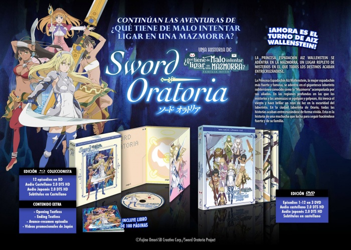 Análisis de 'Sword Oratoria' 6 Danmachi, Fujino Ômori, J.C. Staff, Selecta Vision, Sword Oratoria
