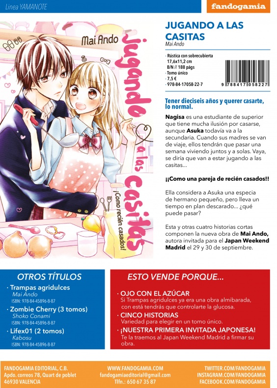 Novedad de Fandogamia Editorial para agosto de 2018 1 Hoja distribución Jugando a las casitas