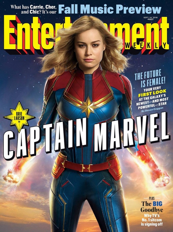 Capitana Marvel - primera imagen oficial - portada Entertainment Weekly