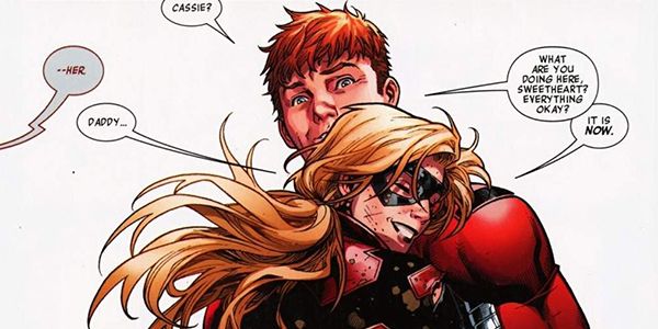 padres superhéroes de Marvel Cassie Lang