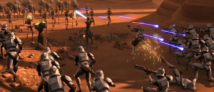 star wars el ataque de los clones geonosis