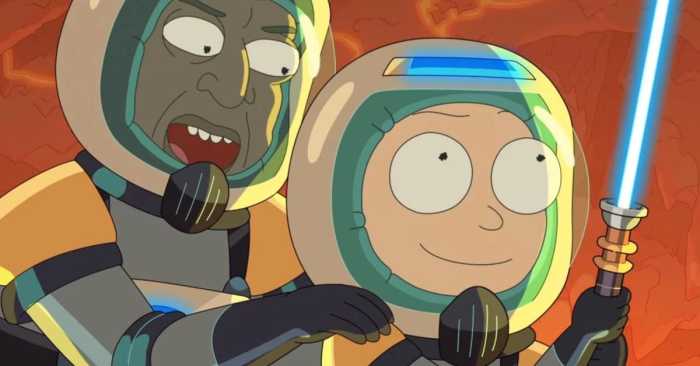 Rick y Morty temporada 6 núcleo tierra sable de luz