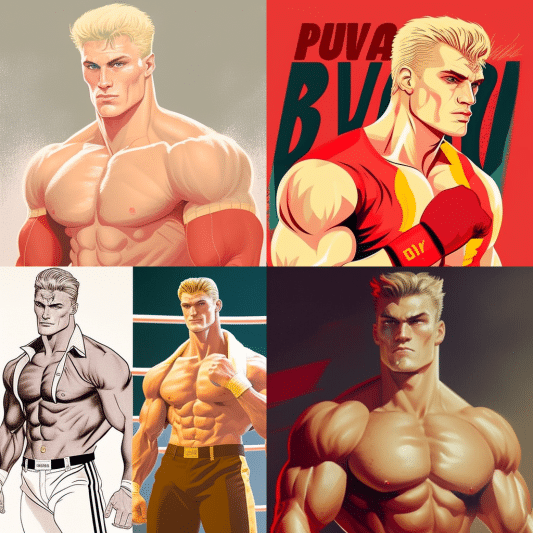 Ivan Drago anime IA