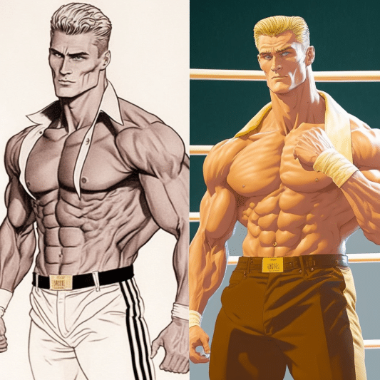 Ivan Drago anime IA