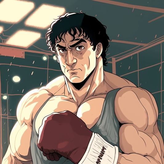 Rocky Balboa anime IA