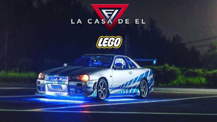 LEGO + Paul Walker - Nissan - Nissan Skyline R34 GTR - Fast and Furious - Fast & Furious