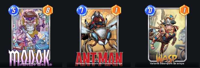 Marvel Snap - Quantumania - UCM - Ant-Man - La Avispa - Kang