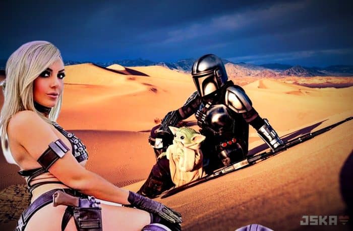 Cosplay de The Mandalorian - Jessica Nigri - Star Wars - The Mandalorian - Cosplay Star Wars