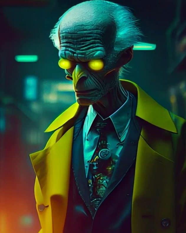 Los Simpson: Midjourney le da un toque ciberpunk a 10 de sus personajes