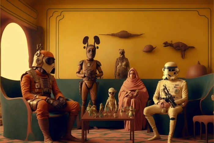 Star Wars - Wes Anderson - Midjourney