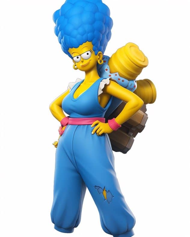 Los Simpson como personajes de Fortnite