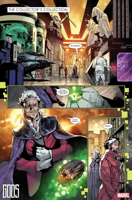 Jonathan Hickman y Marvel desvelan nuevos secretos de G.O.D.S. con portadas variantes y páginas de previsualización 9 GODS Marvel