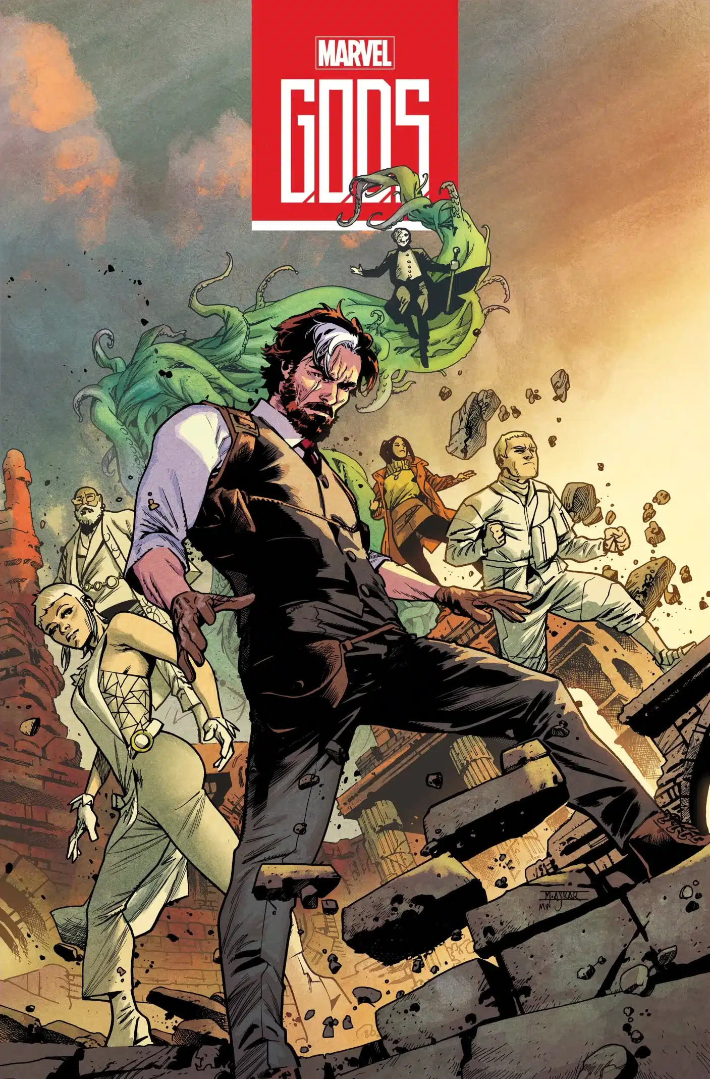 Jonathan Hickman y Marvel desvelan nuevos secretos de G.O.D.S. con portadas variantes y páginas de previsualización 5 GODS Marvel Jonathan Hickman