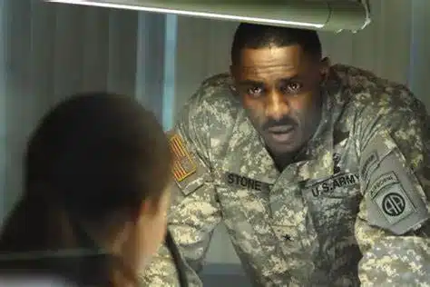 Las caras de Idris Elba relacionadas con el cine de cómic 1 Bloodsport, Capitán Janek, General Stone, Heimdall, Idris Elba, Moreau, Roland, Roque, Shere Khan, Stacker Pentecost