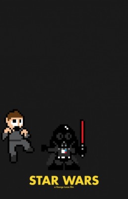 star-wars-8-bits Pósters de películas en 8 Bits