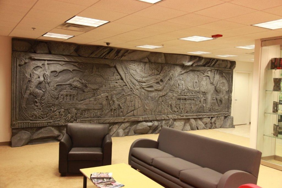 El inmenso muro de Alduin llega a Bethesda en memoria de Adam Adamowicz