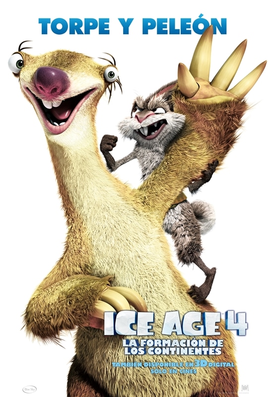 Carteles promocionales de "Ice Age 4"